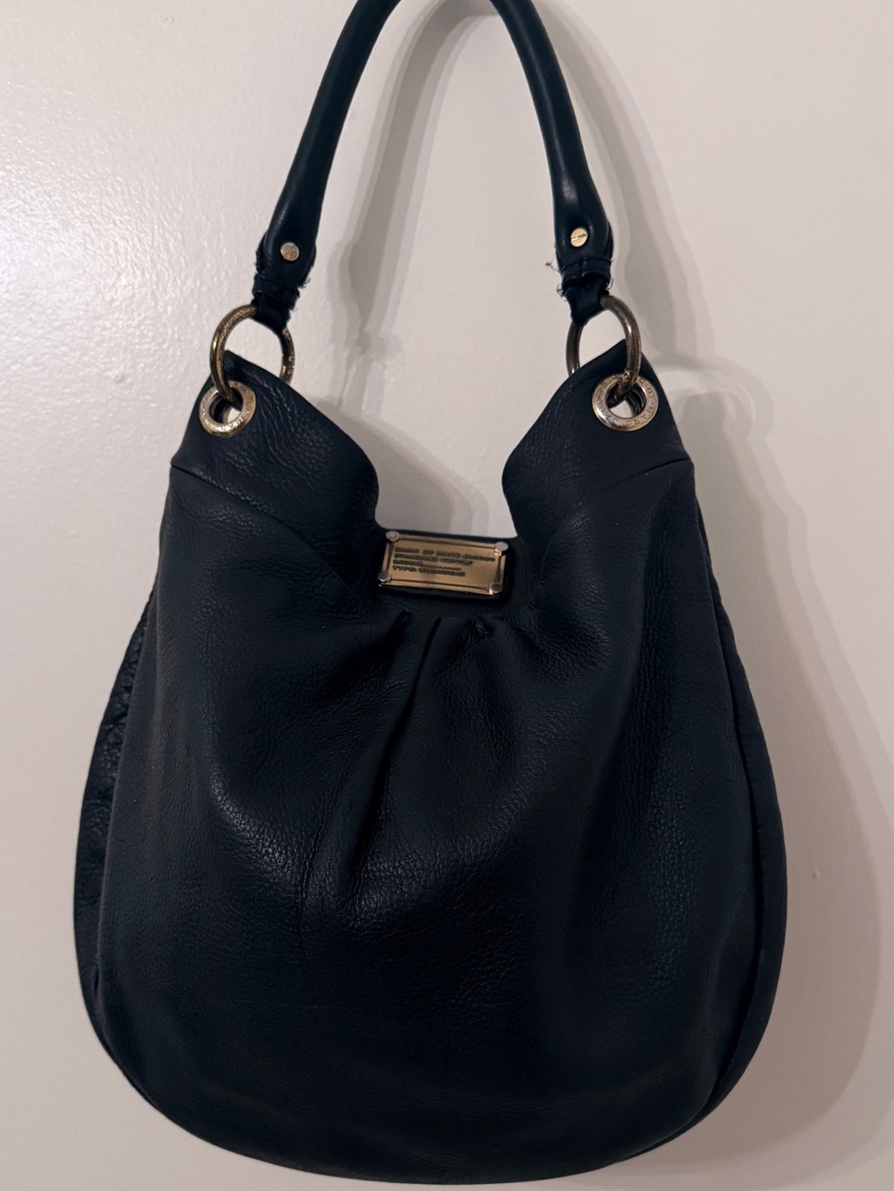Marc Jacobs Black Leather Women's Shoulder Bag - Classic Everyday Tote - Picture 4 of 10